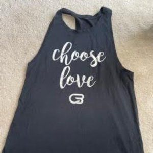 Choose Love, Cyclebar high neck tank, loose fit, medium